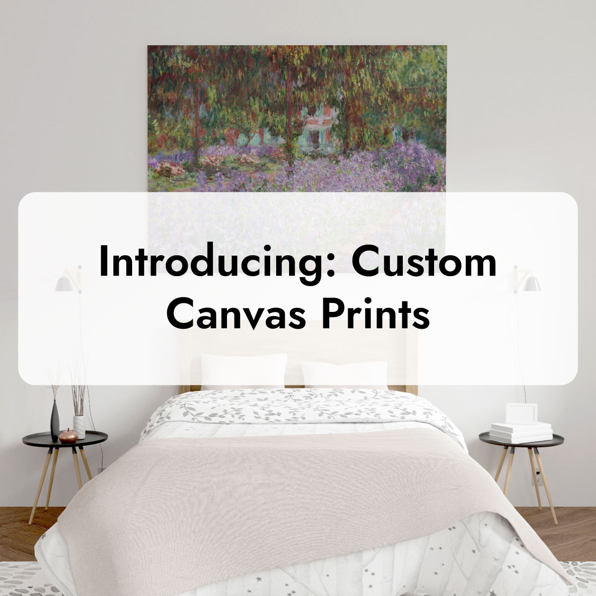 Blog article introducing the latest Fancy Walls product, Custom Canvas Prints.