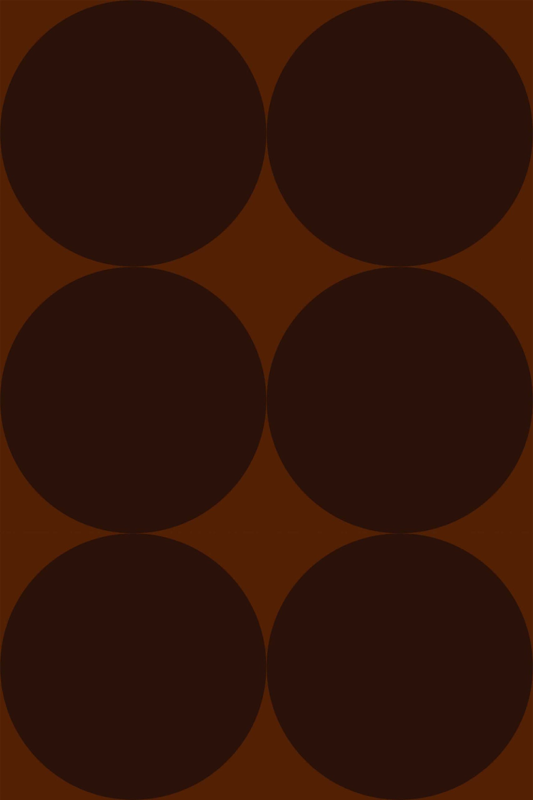 Fancy Walls self-adhesive wallpaper featuring dark brown circular shapes in a minimalist layout.