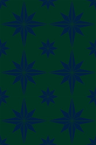 Fancy Walls removable wallpaper with vintage compass-style stars in blue and green tones.