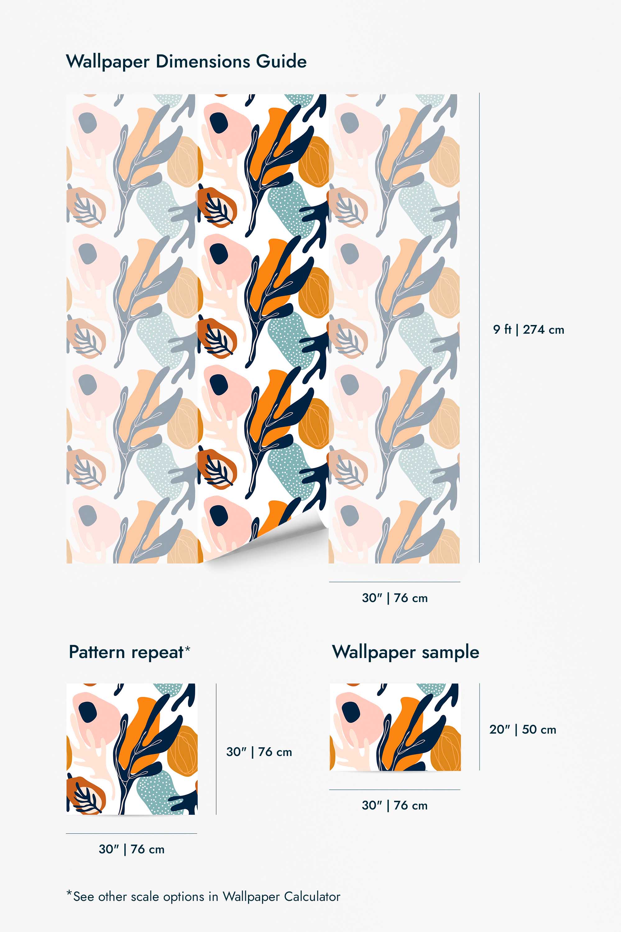 Multicolor abstract leaf Wallpaper