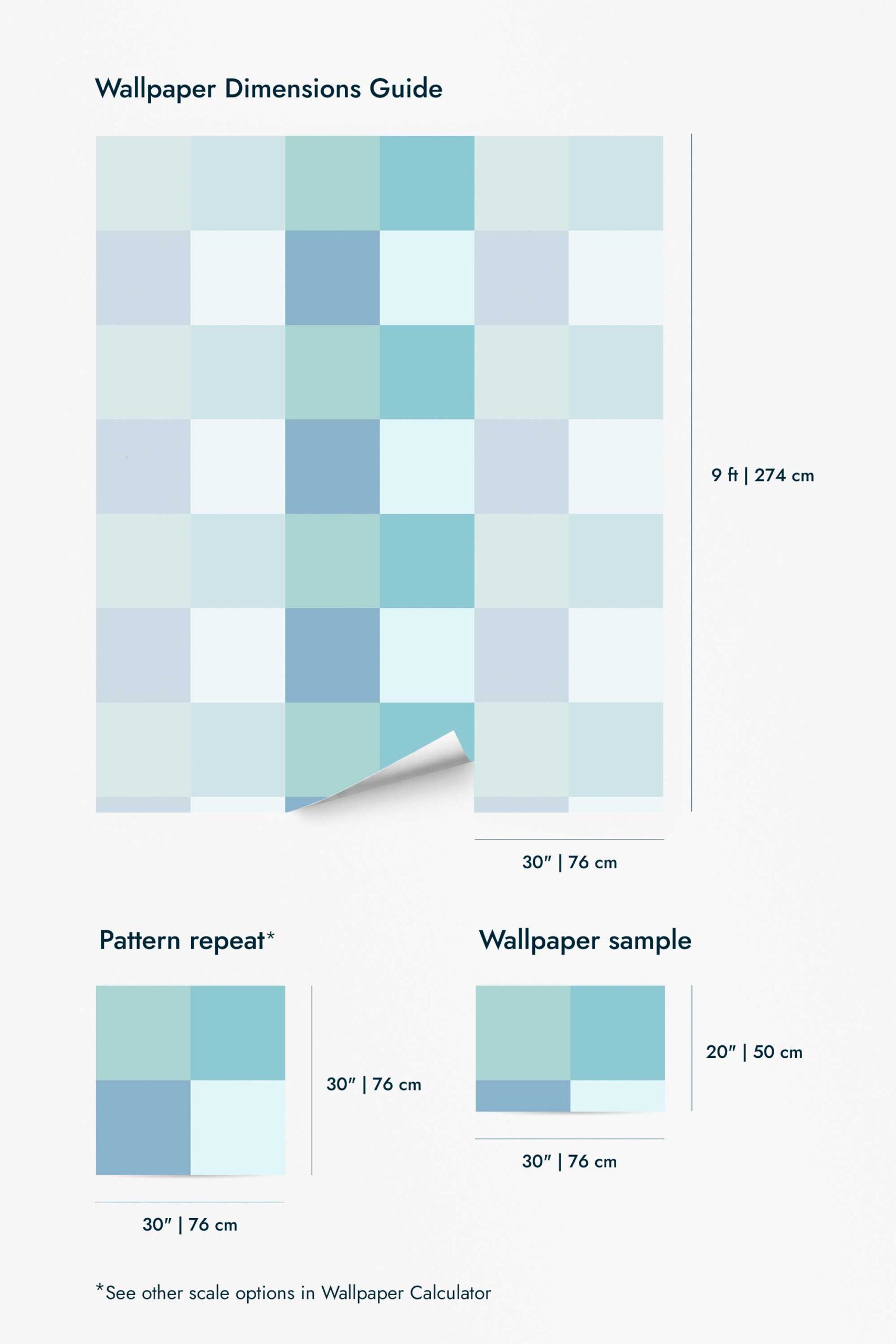 Blue square Wallpaper