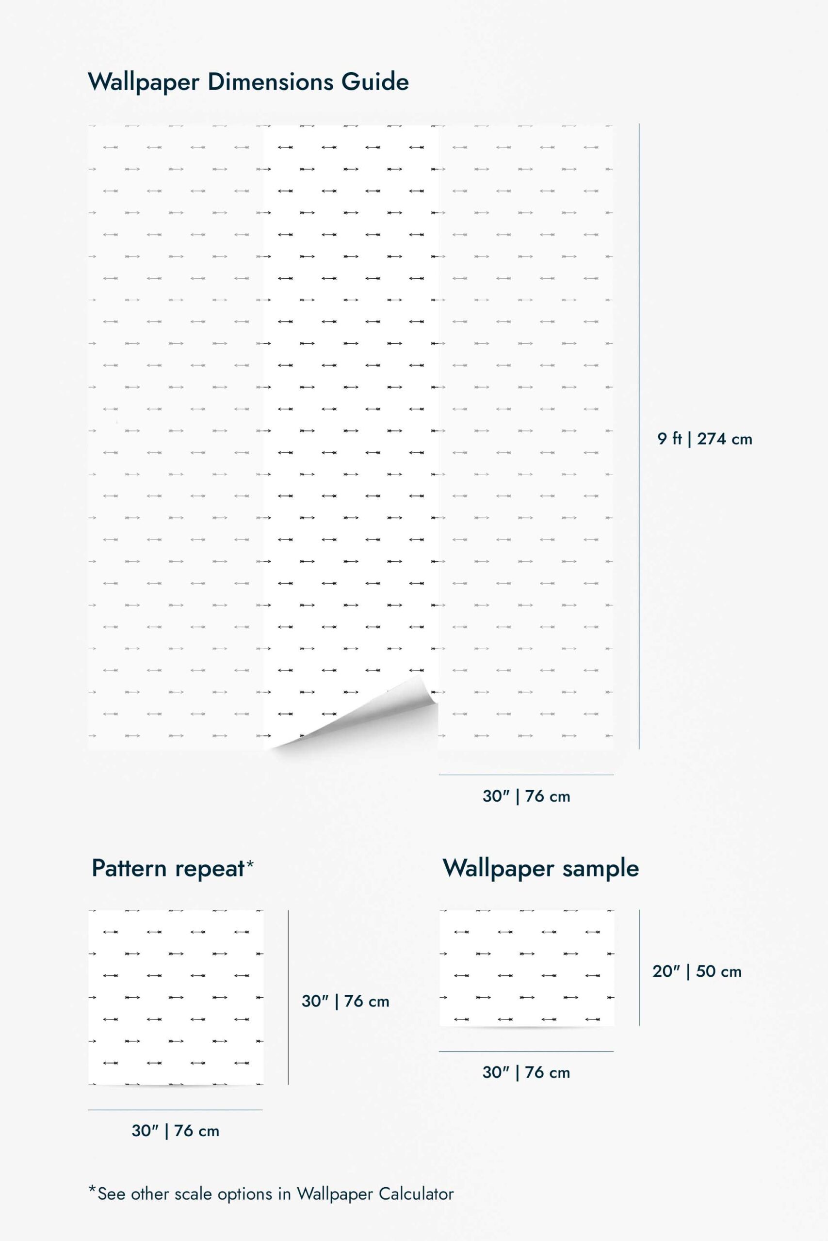 Black and white arrow Wallpaper