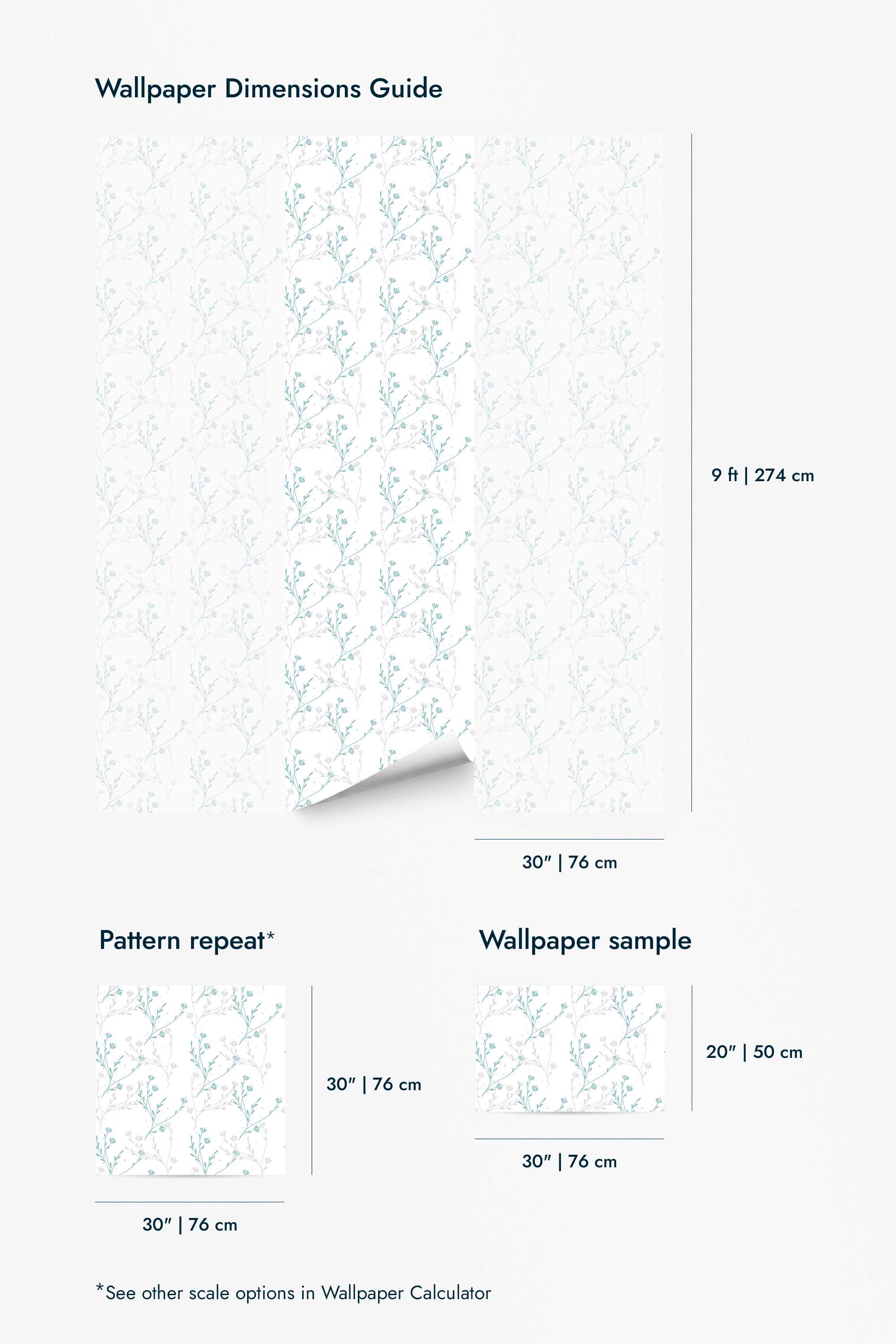 Blue and white wildflower Wallpaper