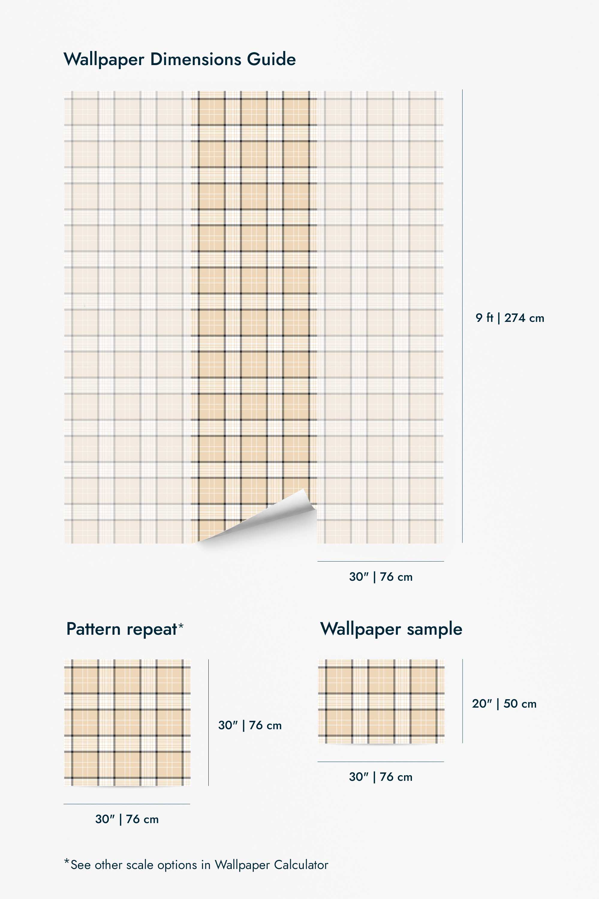 Beige plaid Wallpaper