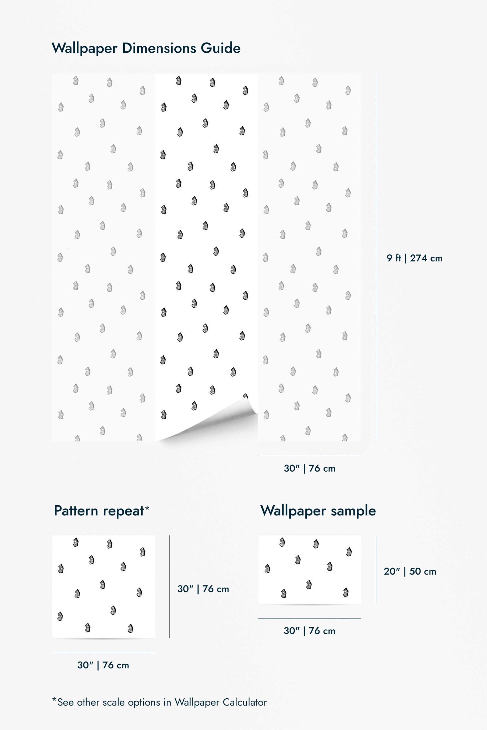 Black and white geometric shape Wallpaper