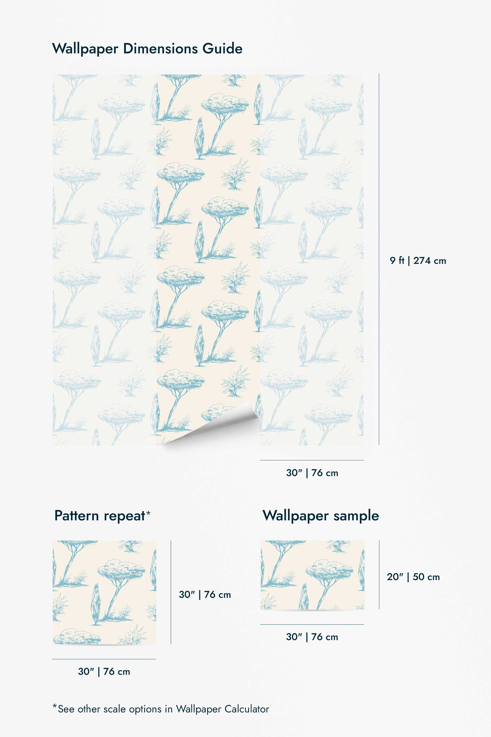 Vintage trees Wallpaper