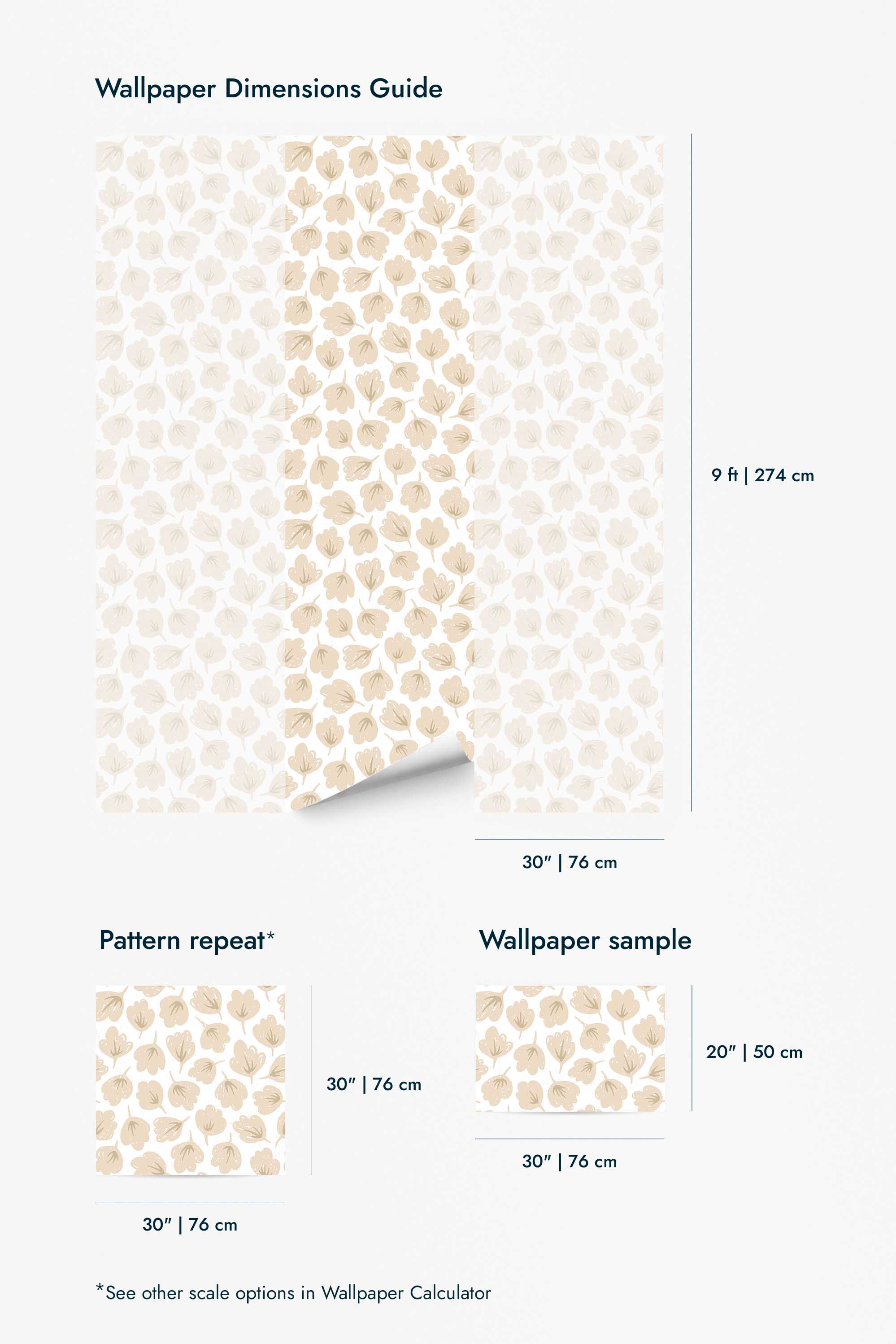 Aesthetic beige leaf Wallpaper