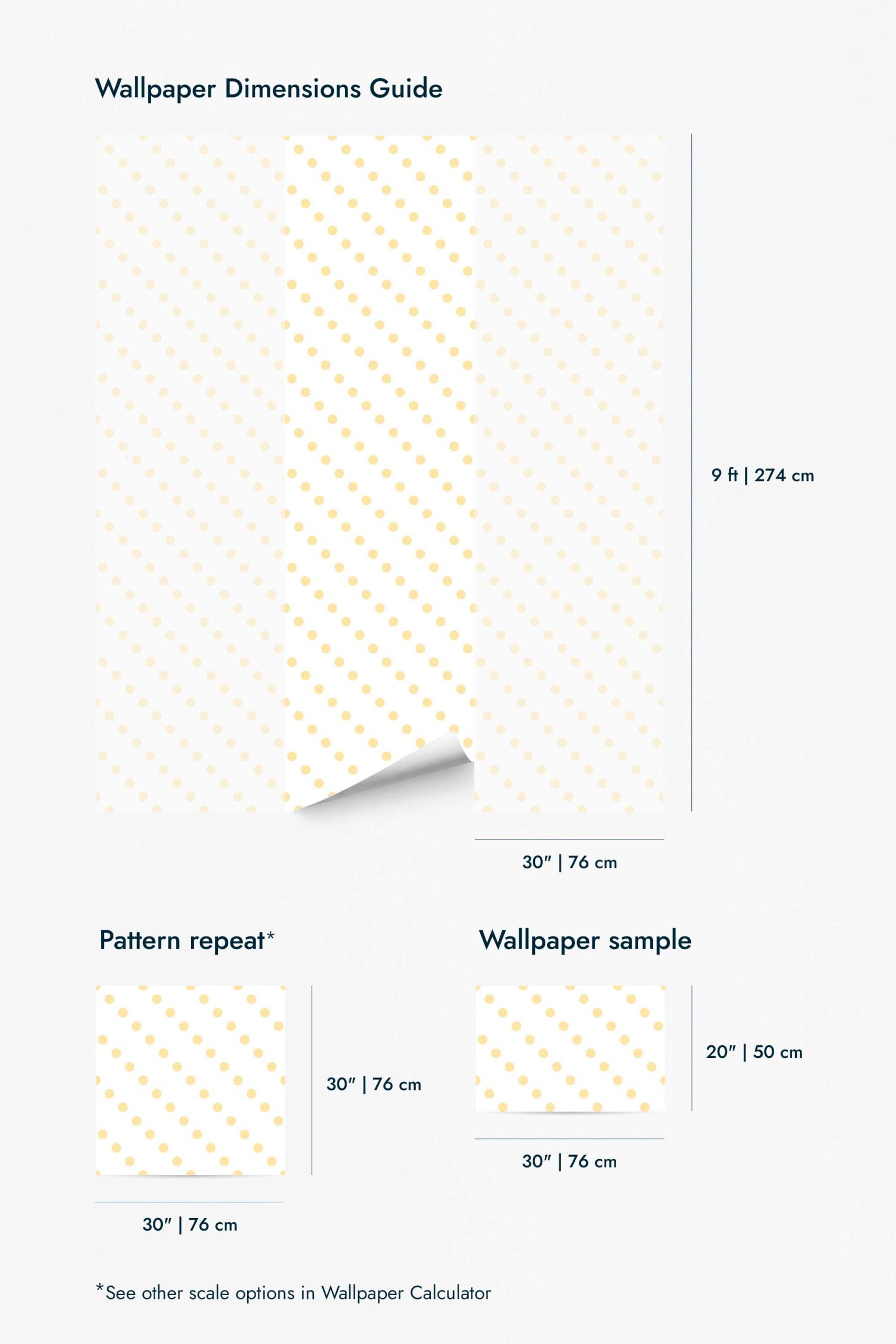 Yellow dotted Wallpaper