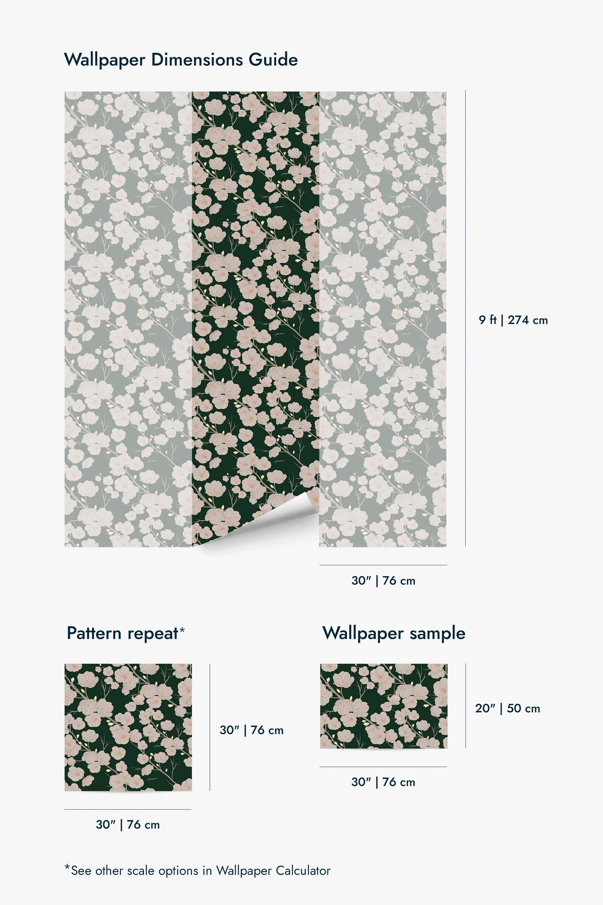 Green aesthetic floral Wallpaper