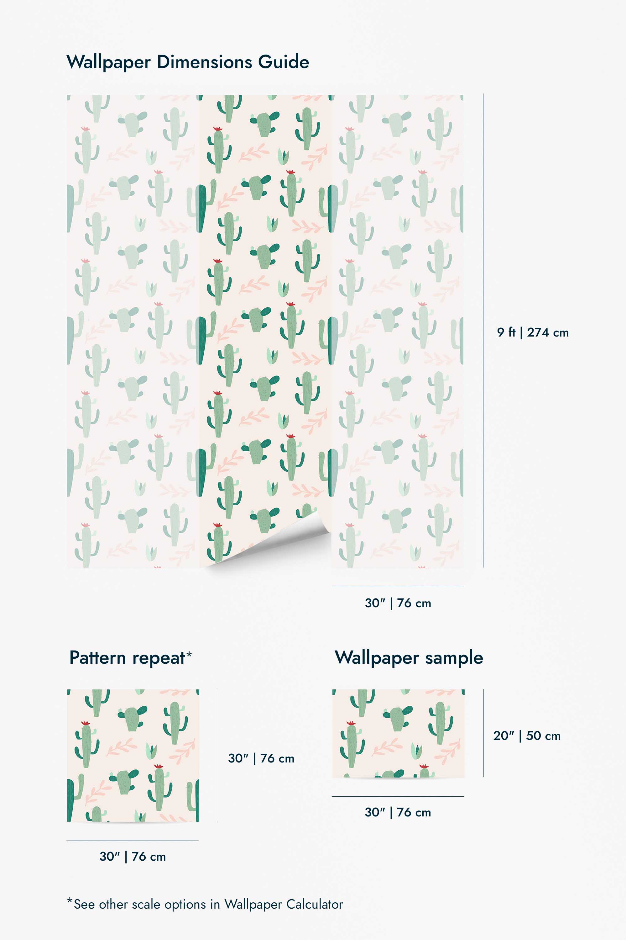 Seamless cactus Wallpaper