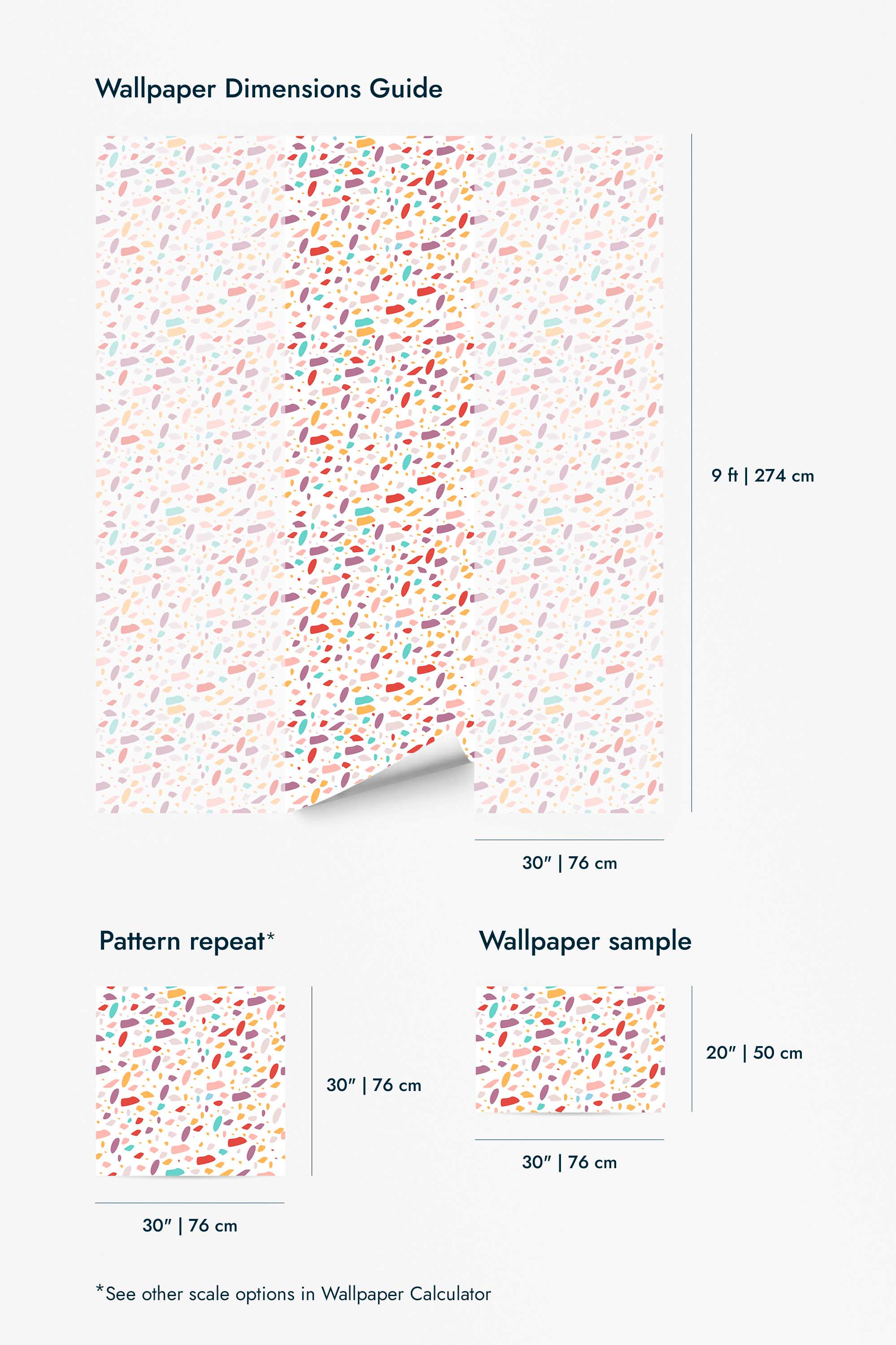 Colorful terrazzo Wallpaper