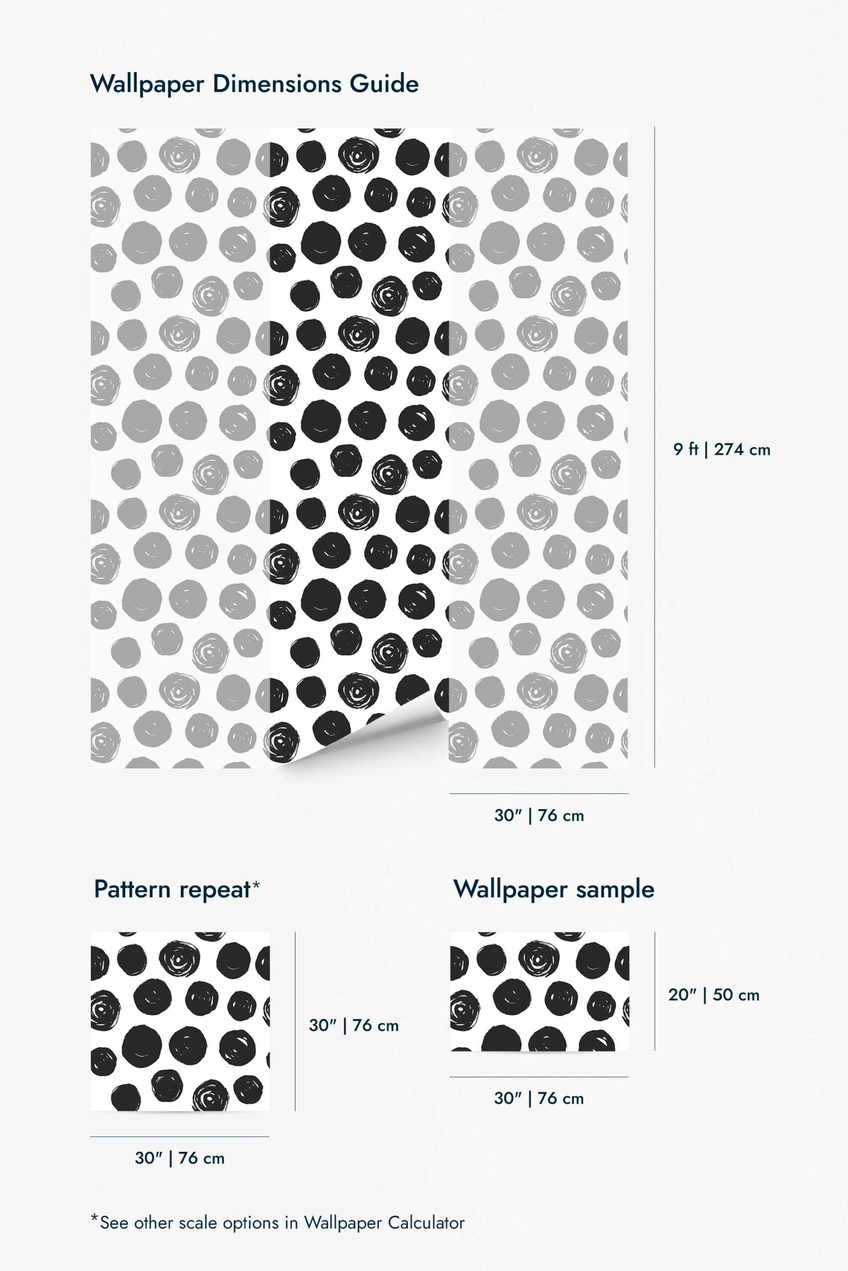 Brush stroke dots Wallpaper