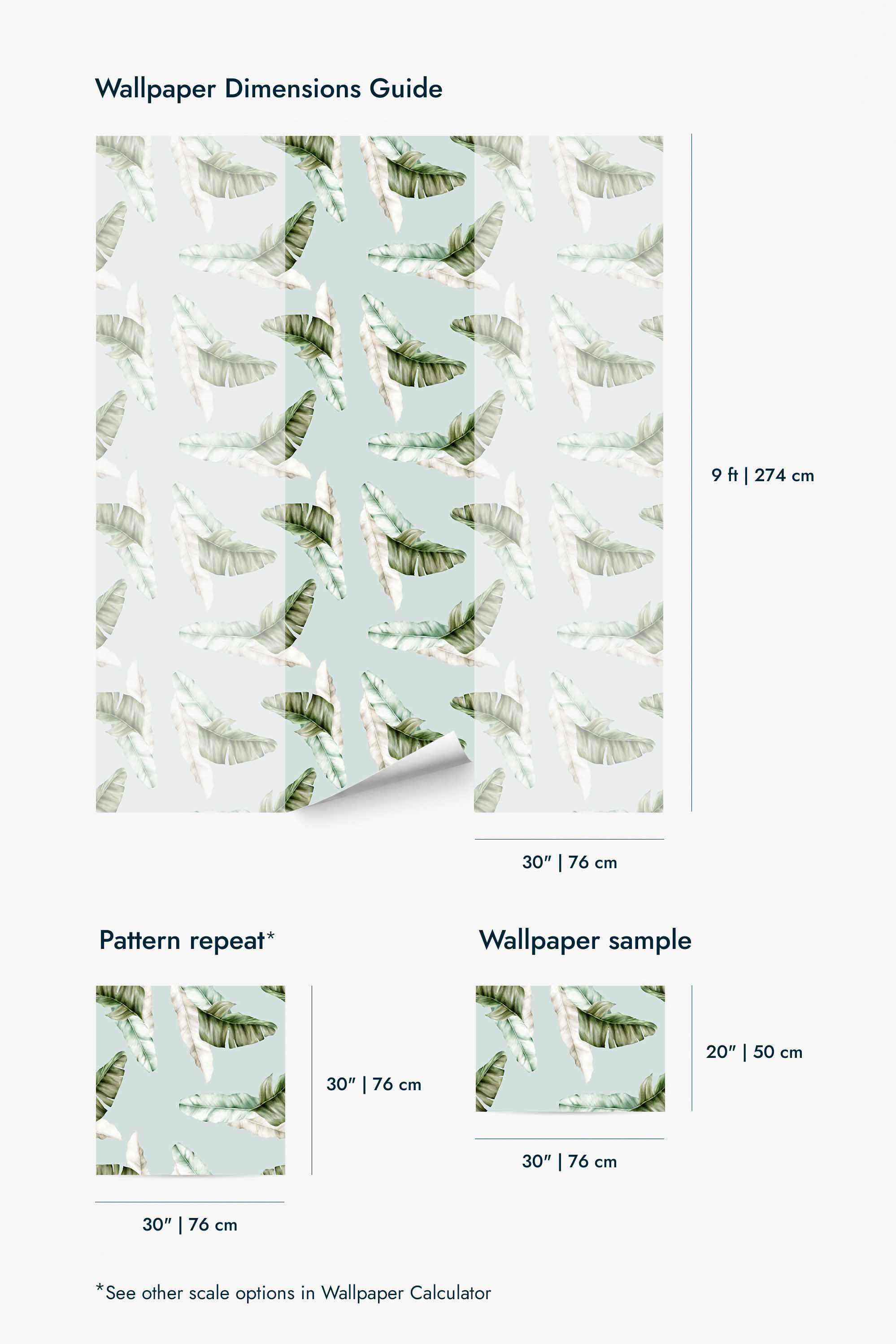 Watercolor tropical leaf Wallpaper