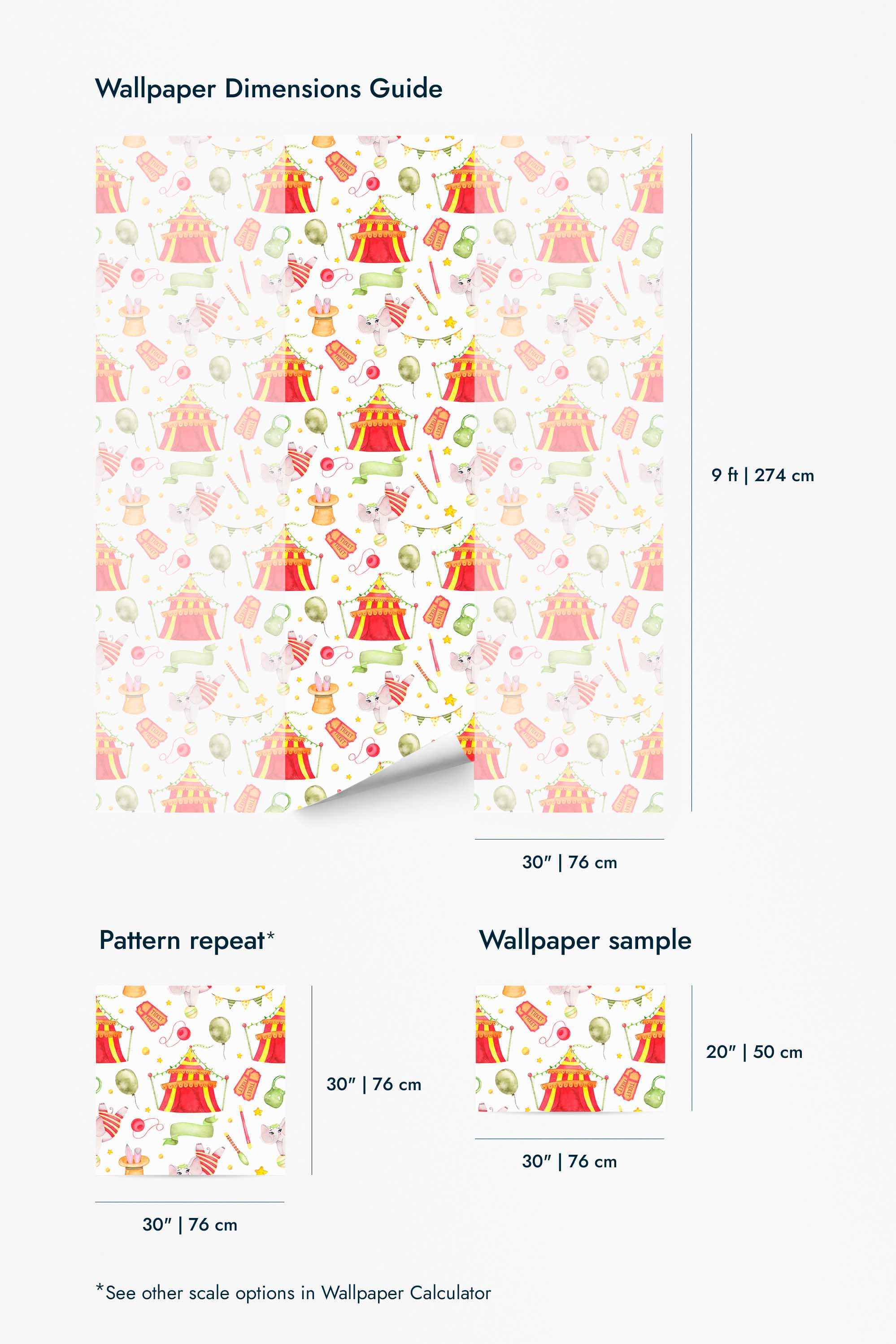 Watercolor circus Wallpaper