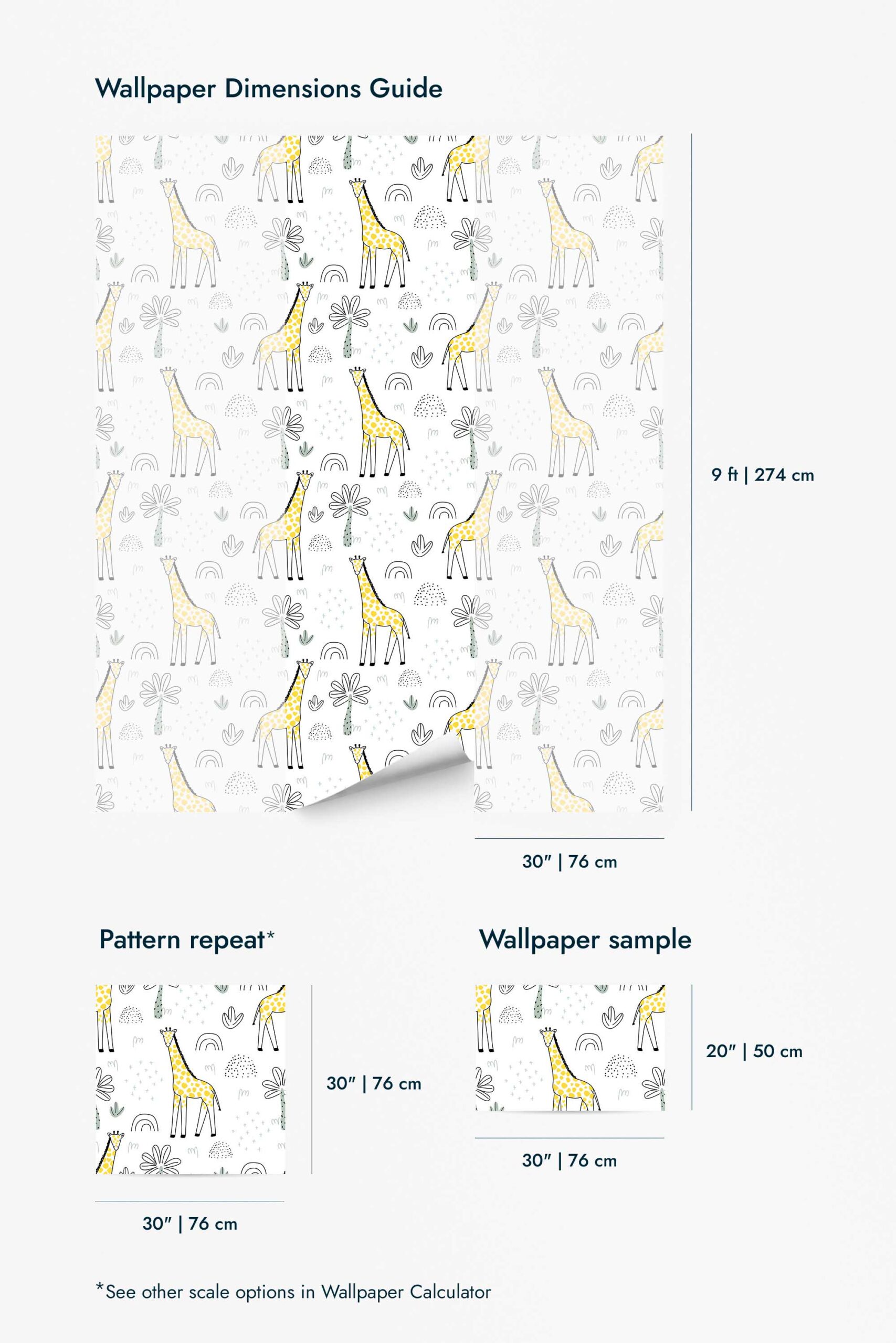 Modern giraffe Wallpaper