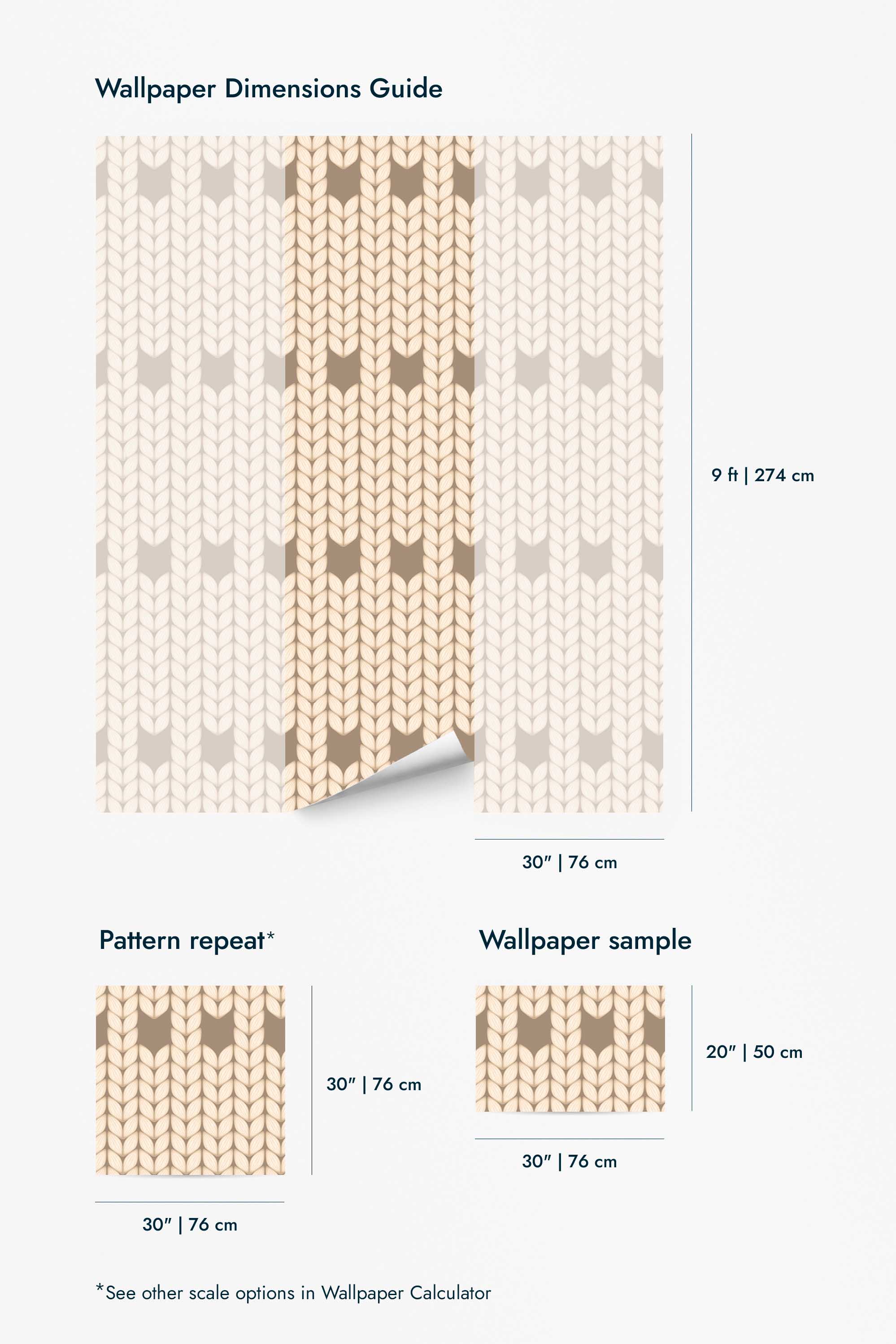 Knitted wool Wallpaper