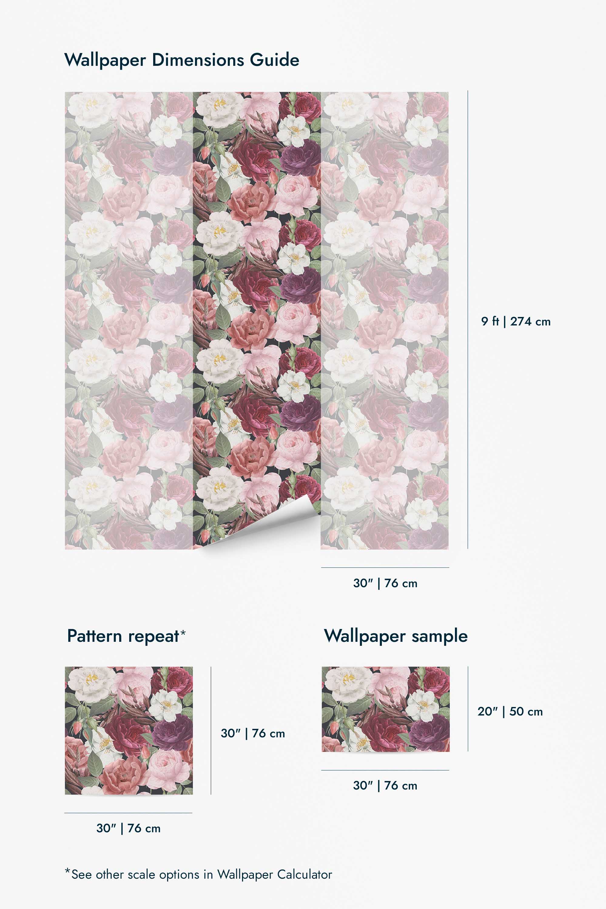 Dark peonies Wallpaper