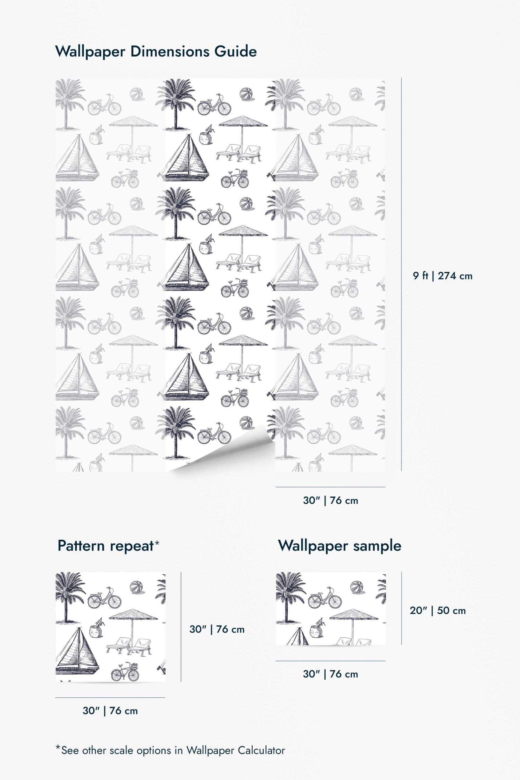 Florida toile Wallpaper