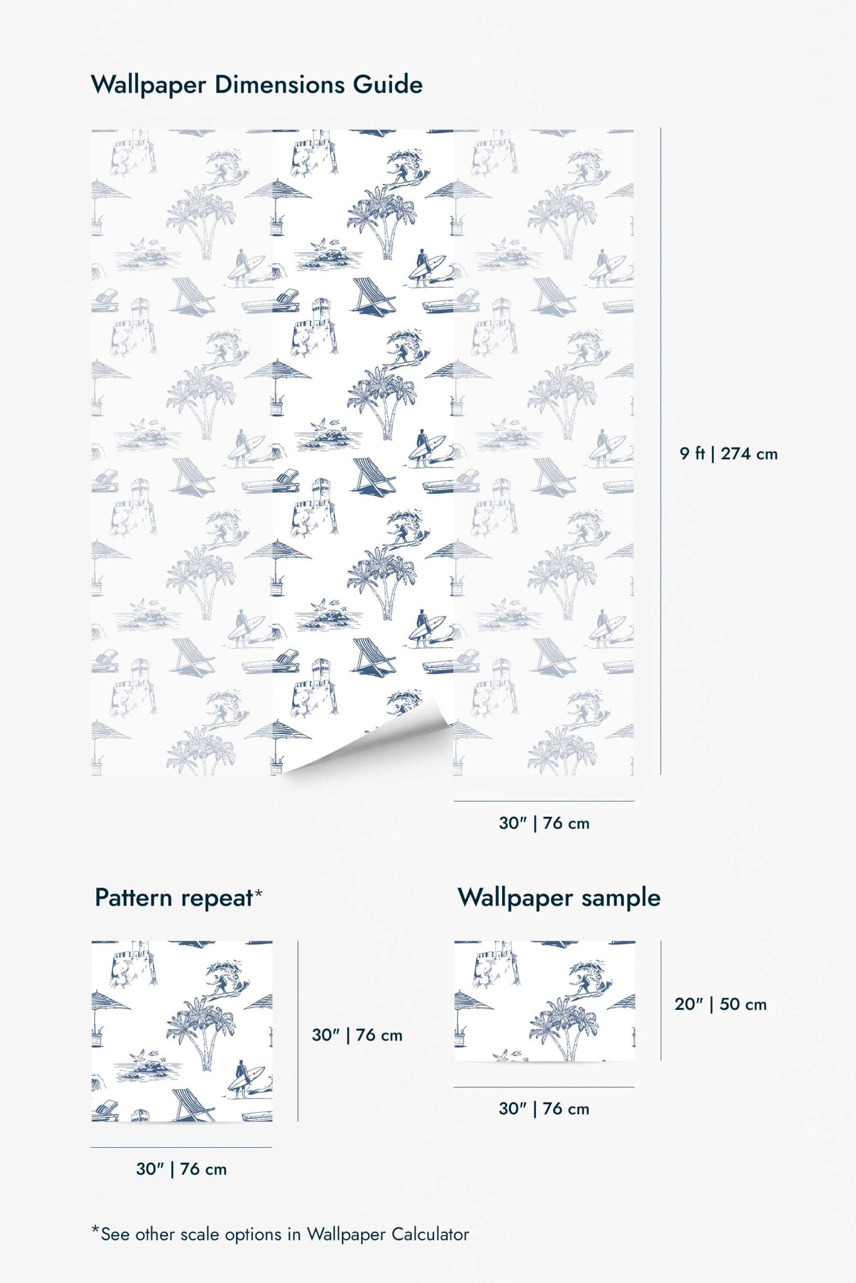 Toile beach Wallpaper