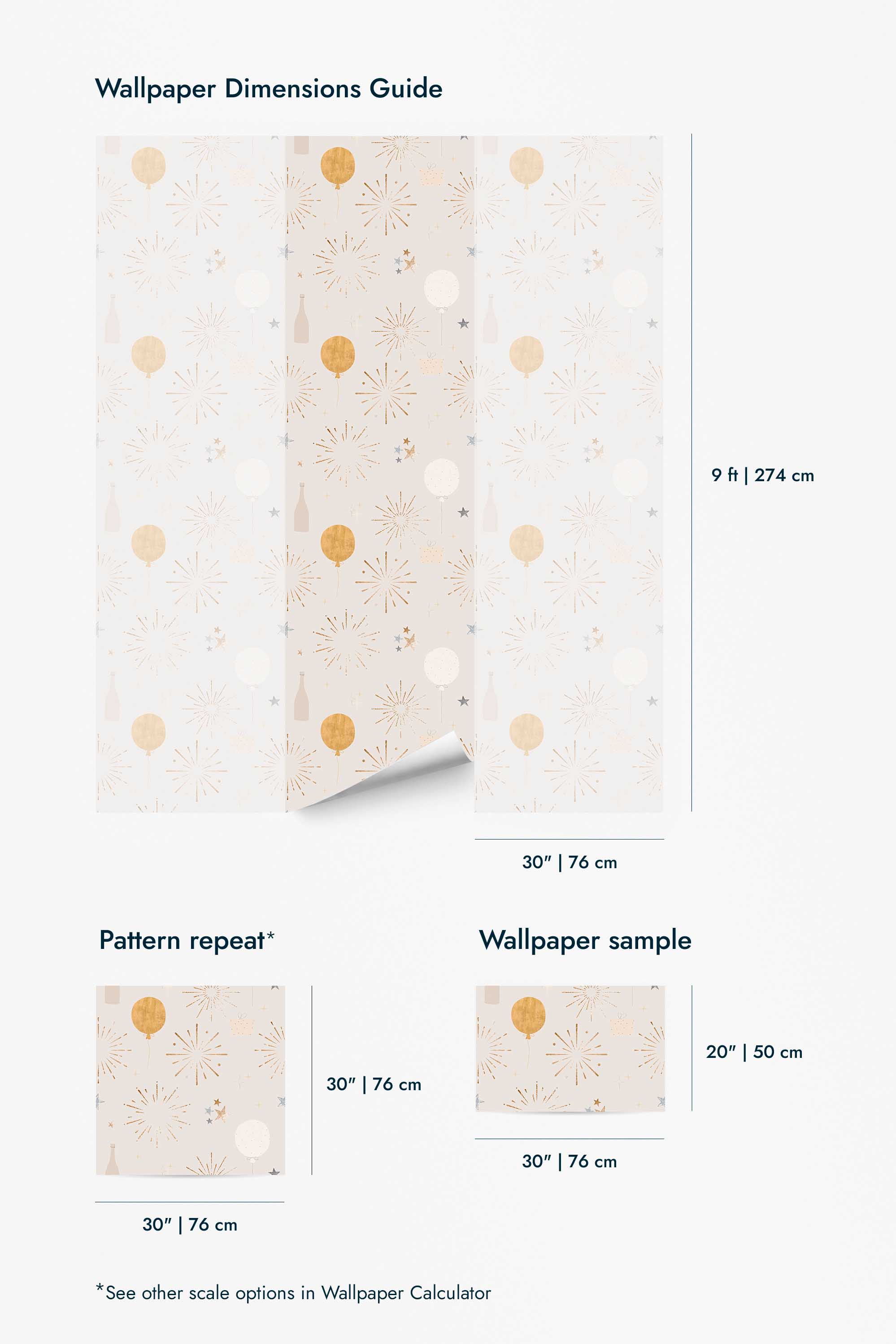 Beige Celebration Wallpaper