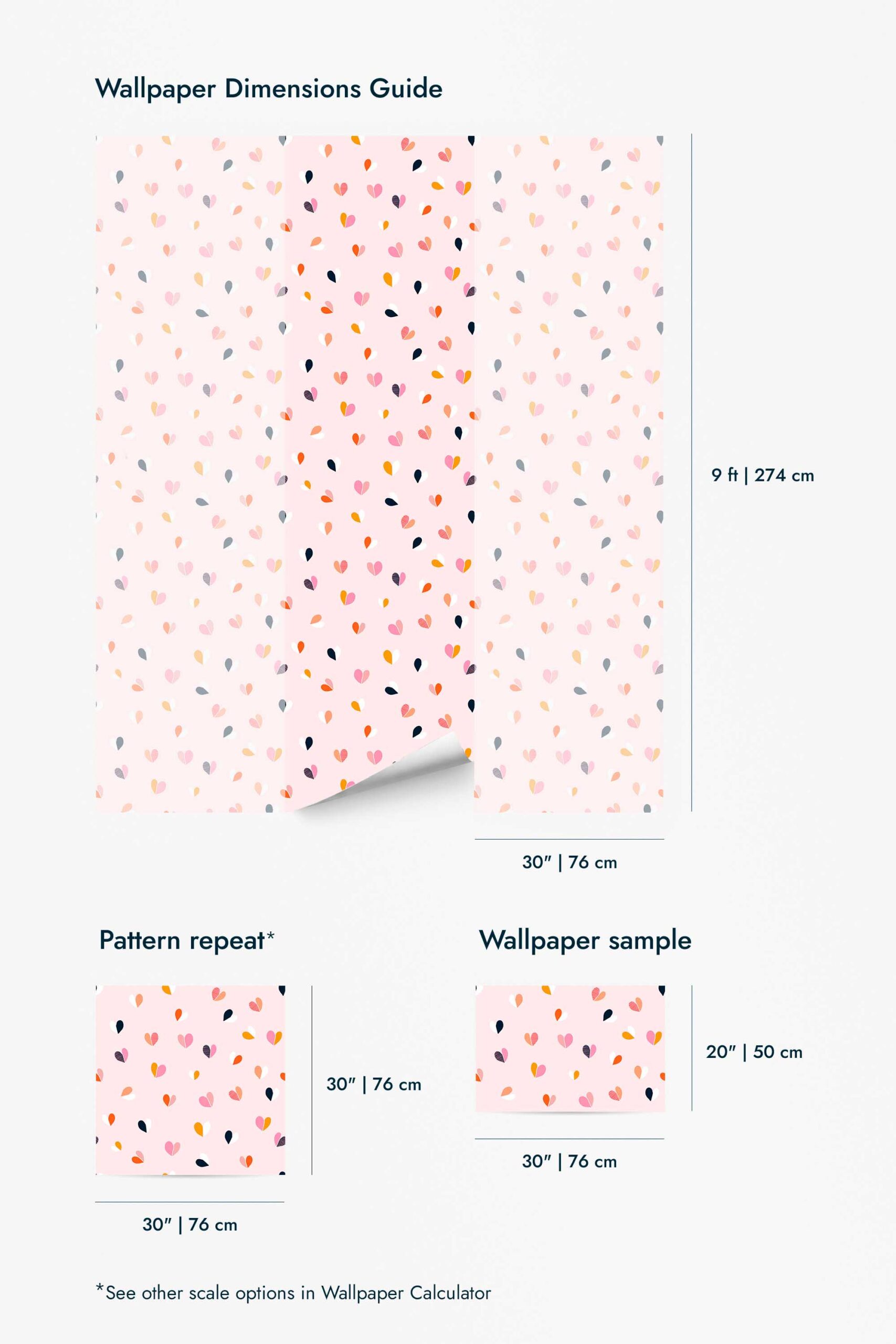 Colorful small hearts Wallpaper