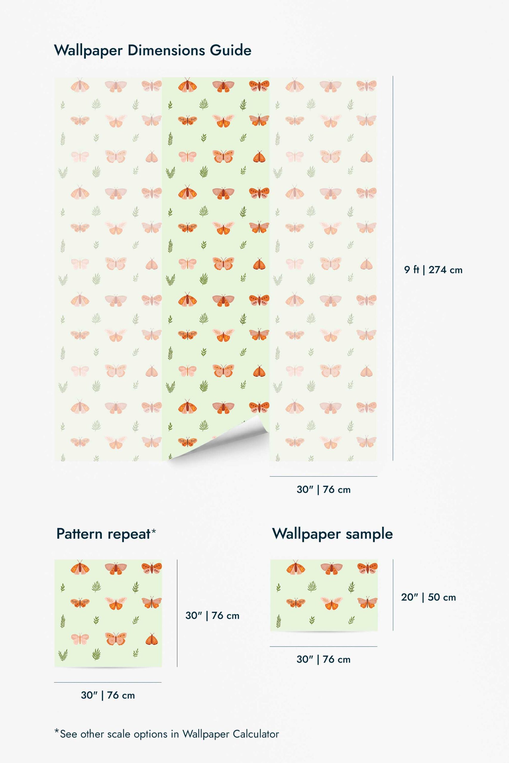 Boho butterflies Wallpaper