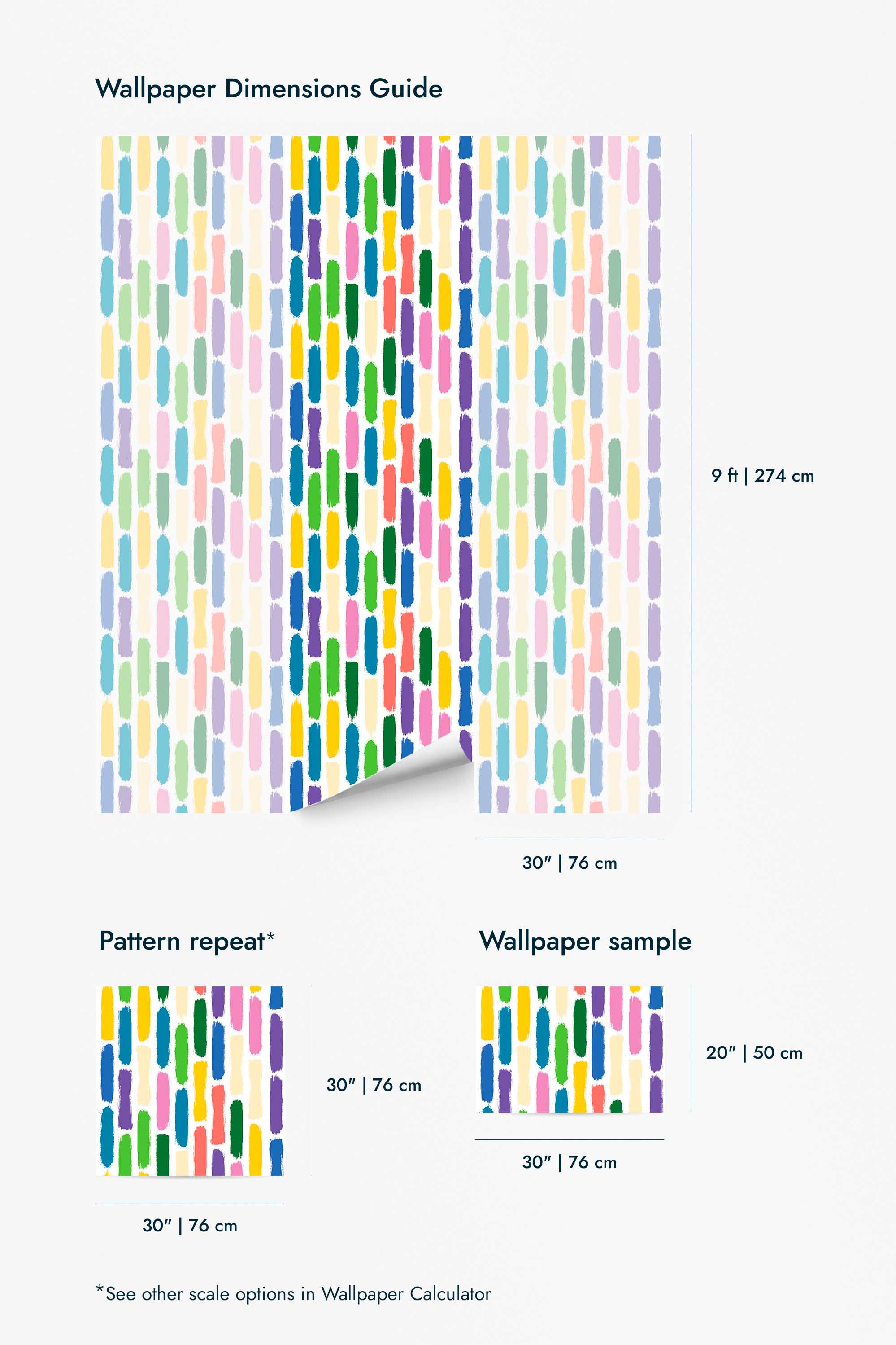 Bright brush strokes Wallpaper