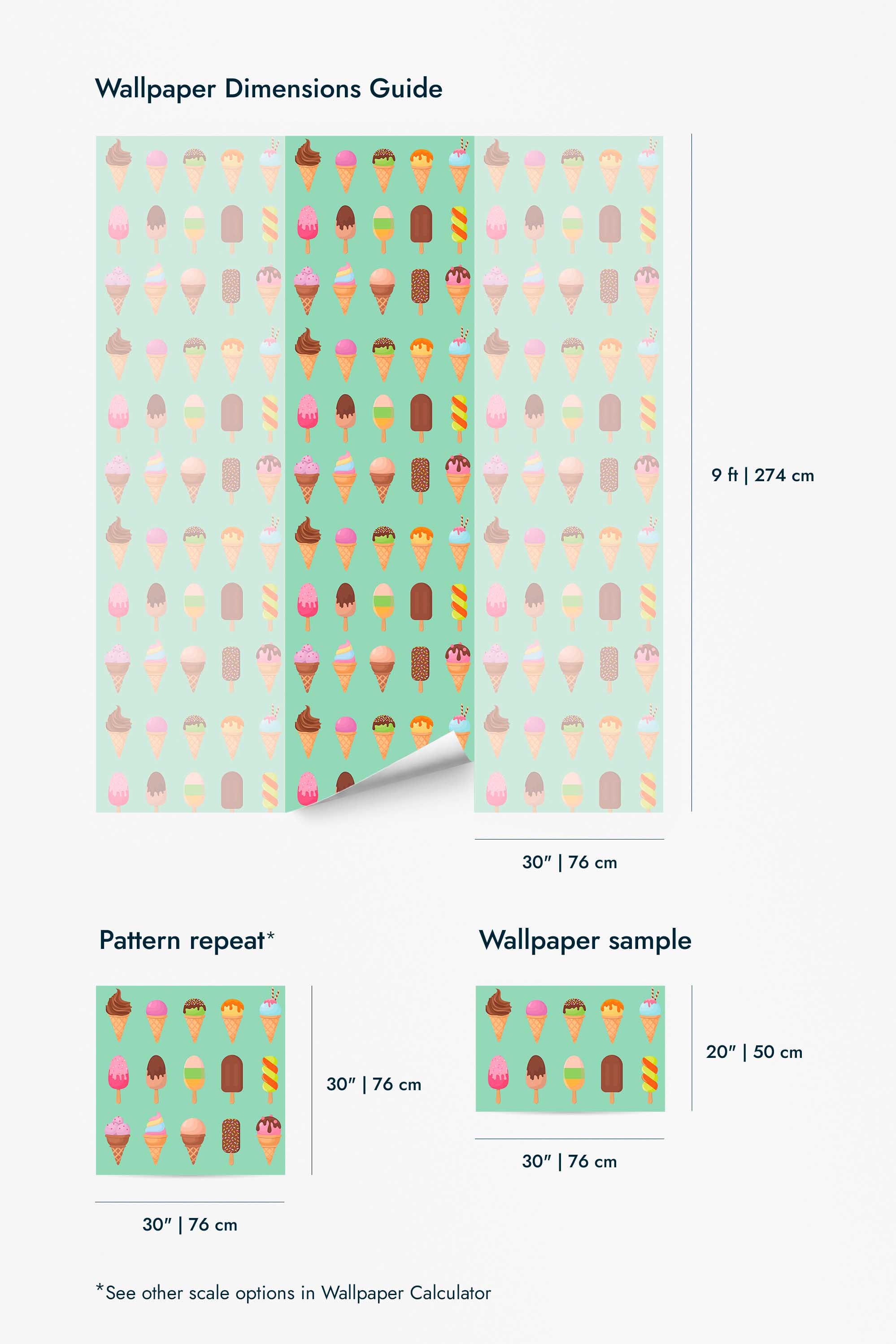 Colorful ice cream Wallpaper