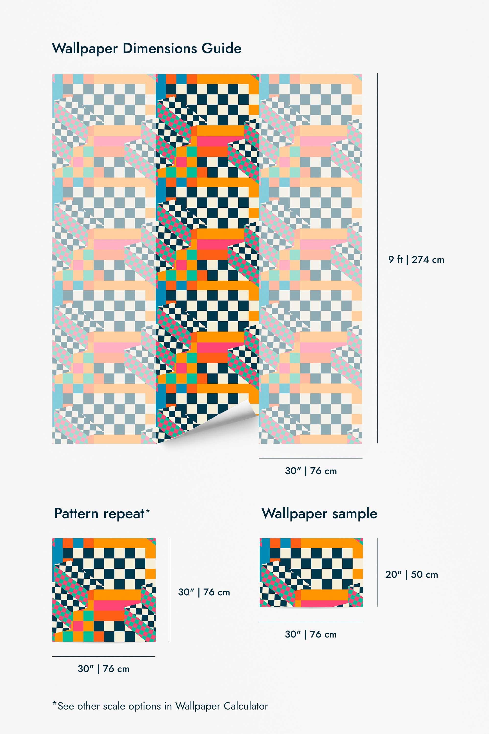 Bold Checkered Color Fiesta Wallpaper