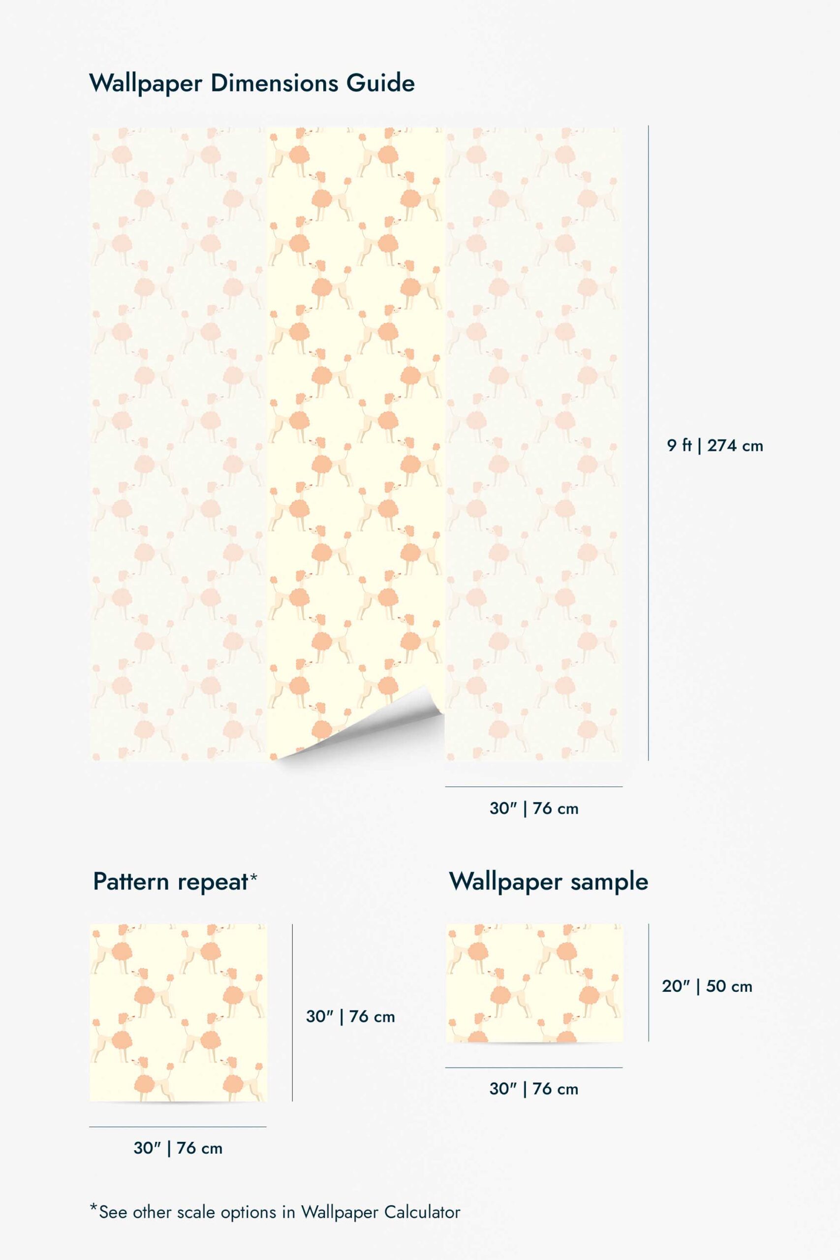 Sunny Poodle Charm Wallpaper