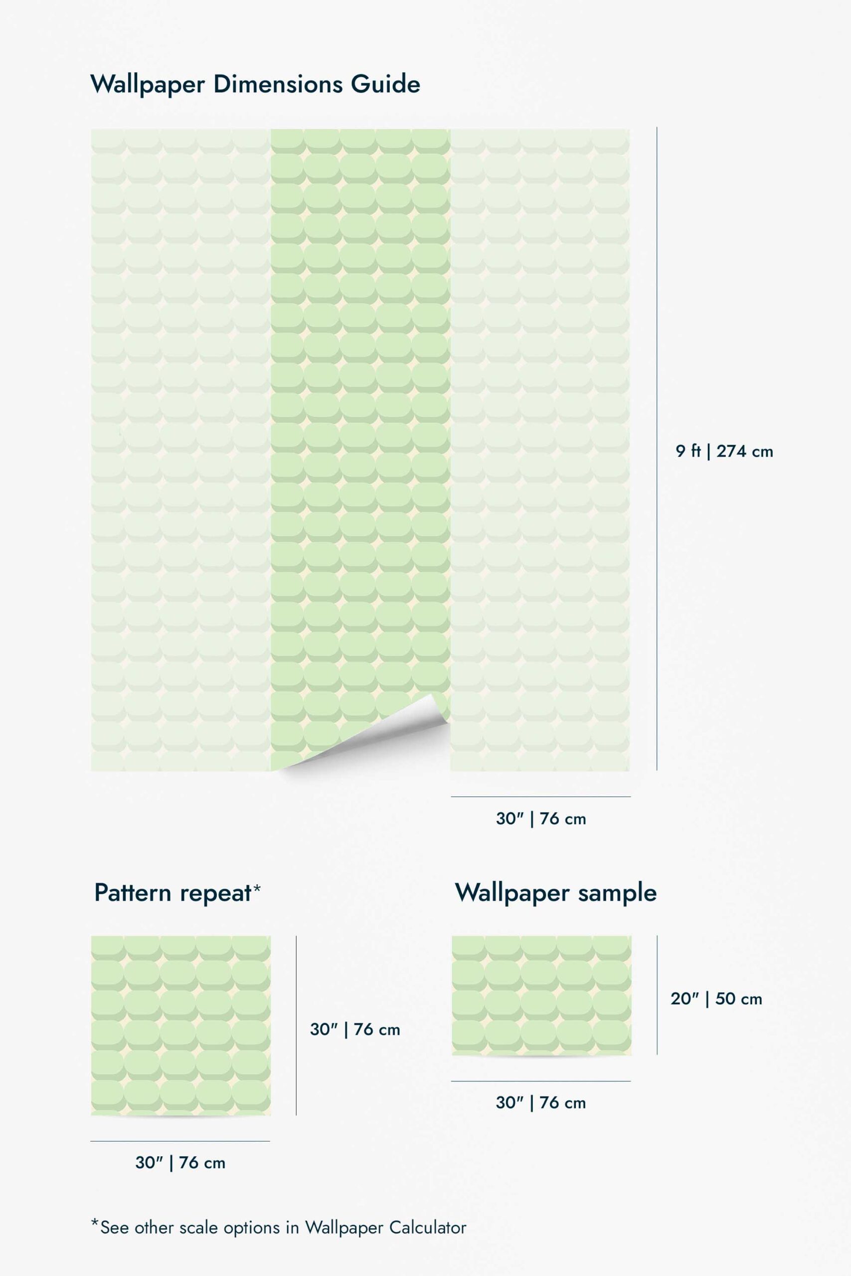 Simple Geometry Green Delight Wallpaper