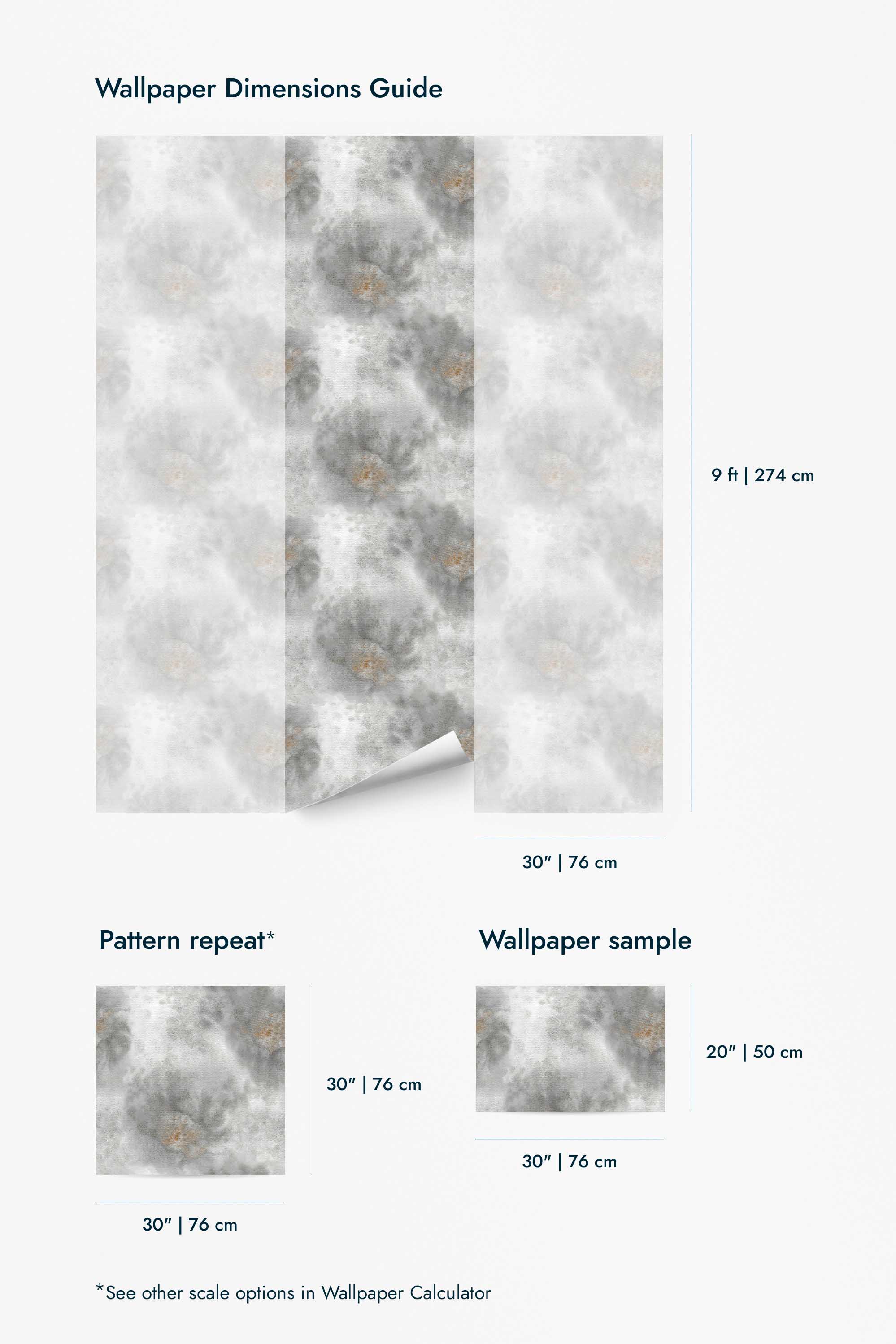 Gray Watercolor Wallpaper