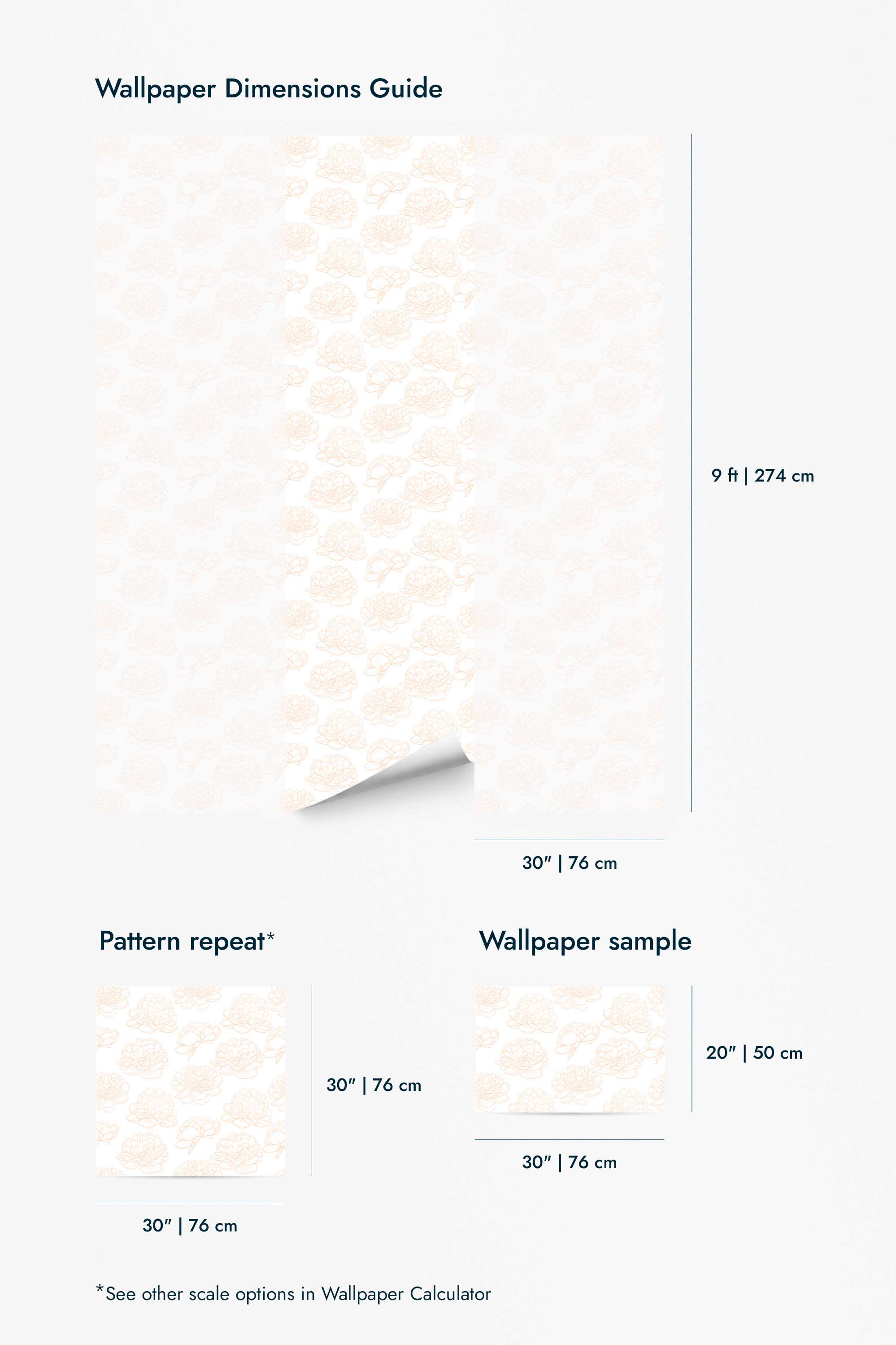 Peach Peony Bliss Wallpaper