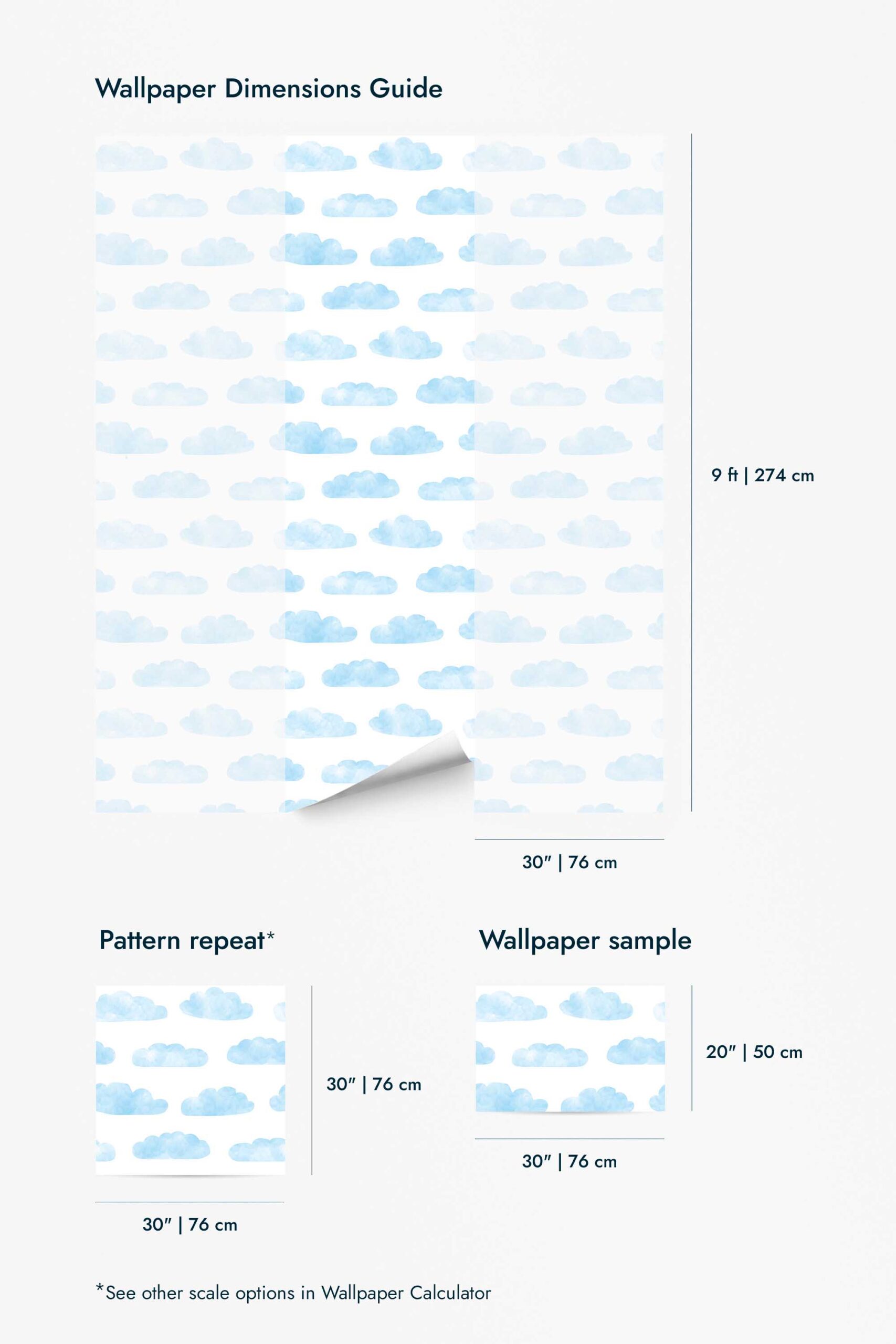 Watercolor Clouds Wallpaper