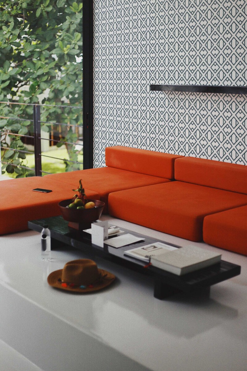 Fancy Walls traditional wallpaper highlighting vintage art deco geometric pattern