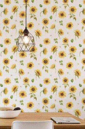 sunnflower pattern wallpaper collection
