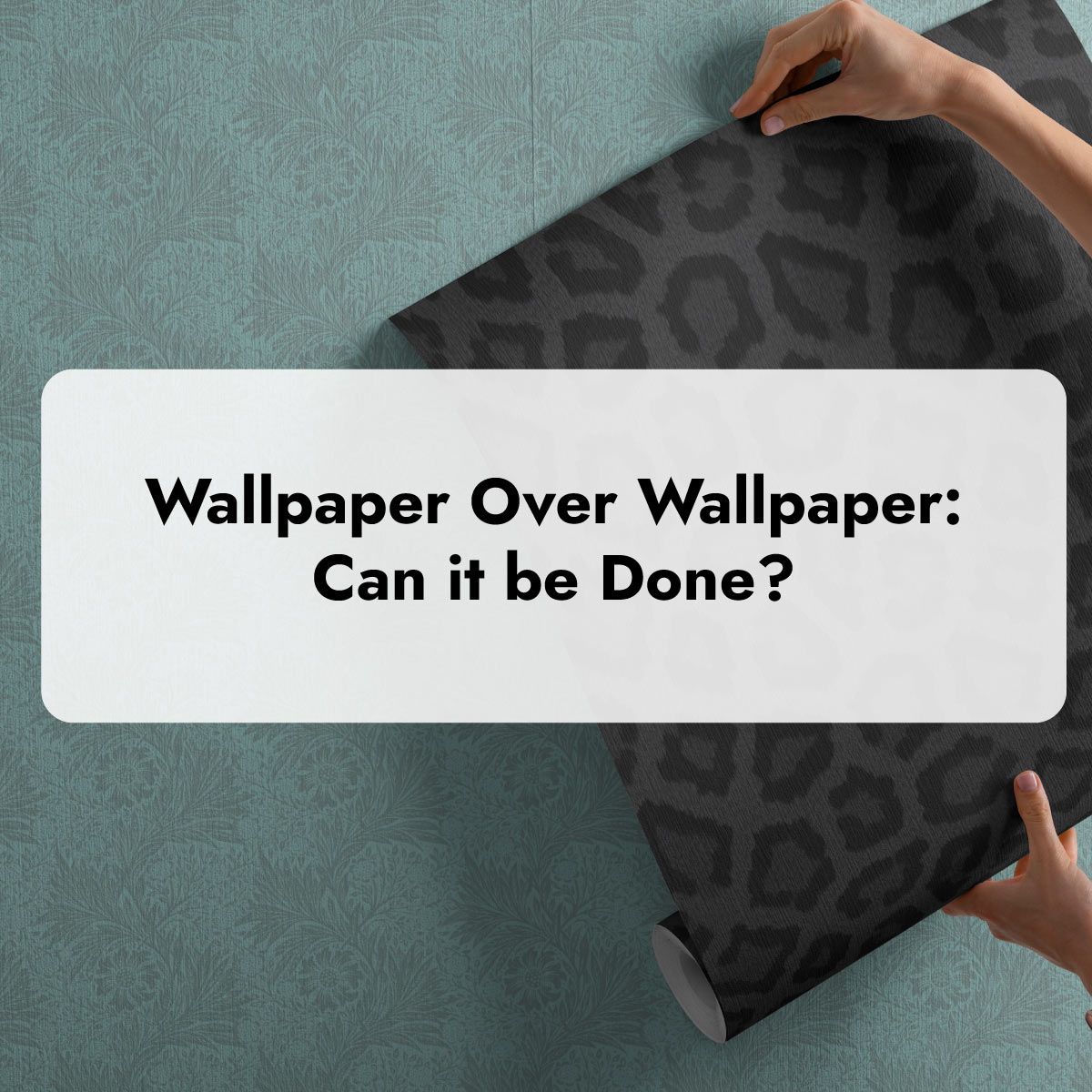 How to place wallpaper over wallpaper
