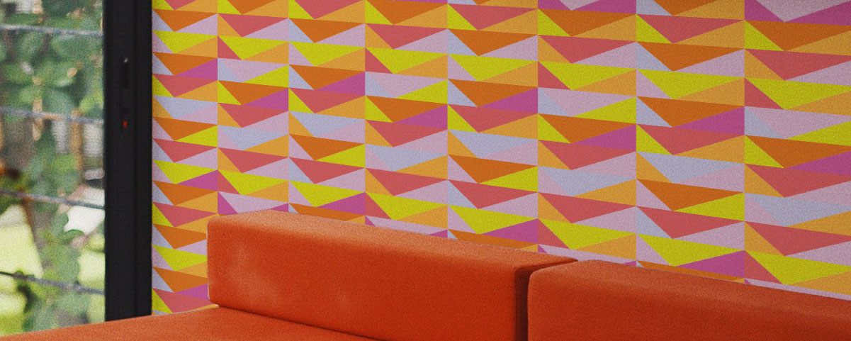 fancy walls colorful triangles peel and stick wallpaper