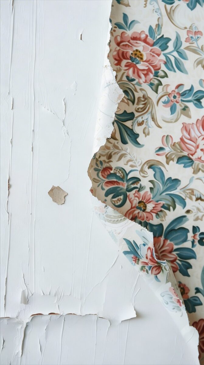 Wallpaper that is peeling off