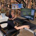 Top Secret Cargo Box removable wall mural with crate wood texture and bold “Top Secret” graphics, perfect for gaming room and modern boys room décor