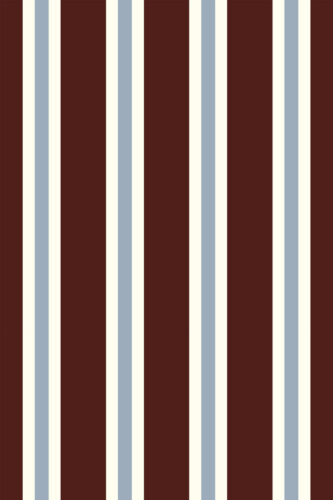 Bold Maroon Striped removable wallpaper with wide maroon vertical stripes separated by thin ivory and pale blue lines.