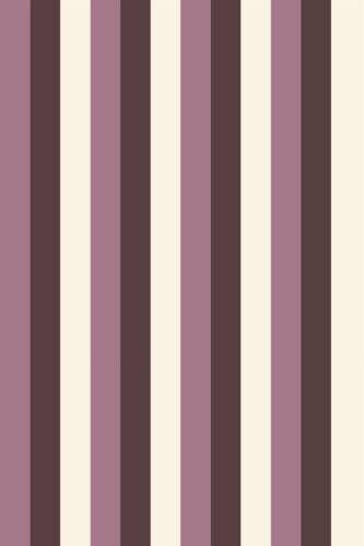 Bold Pink Stripe removable wallpaper with evenly spaced vertical stripes in dusty pink, deep plum, and cream.