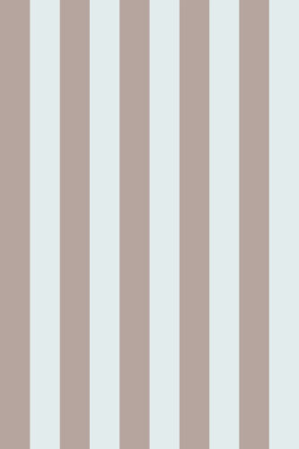 Taupe Blue Vintage Stripe removable wallpaper with alternating taupe and pale blue vertical bands across the full pattern.
