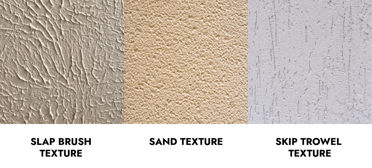 Slap brush, sand, and skip trowel texture for wallpaper