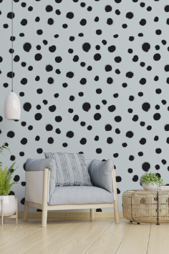 Fancy walls Main baner blue polka peel and stick dots wallpaper mobile