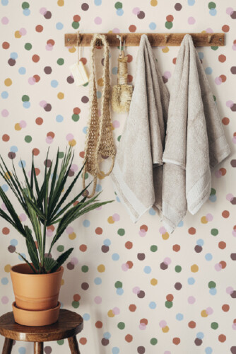 Fancy Walls Beige small Polka Dot Peel and Stick Wallpaper collection May 2026