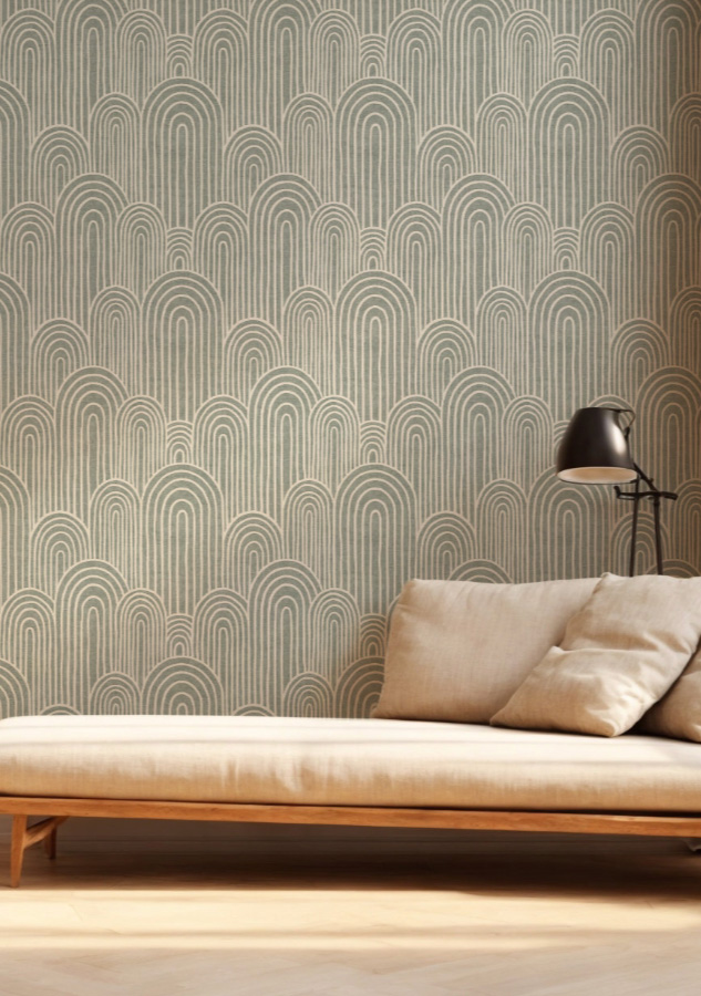 Summer Skye Studio Print On Demand Wallpaper design in living room 