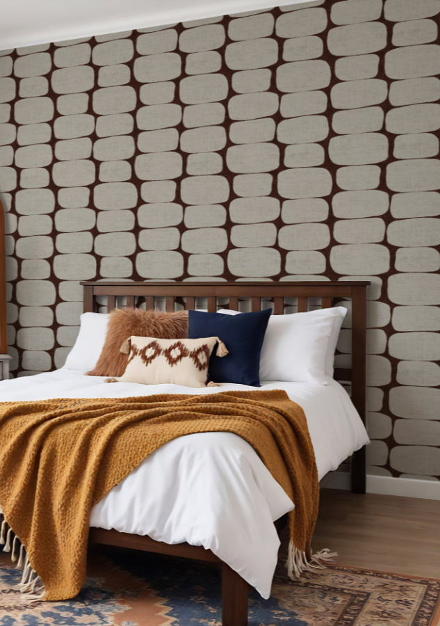 Summer Skye Studio Print On Demand Wallpaper design in bedroom 