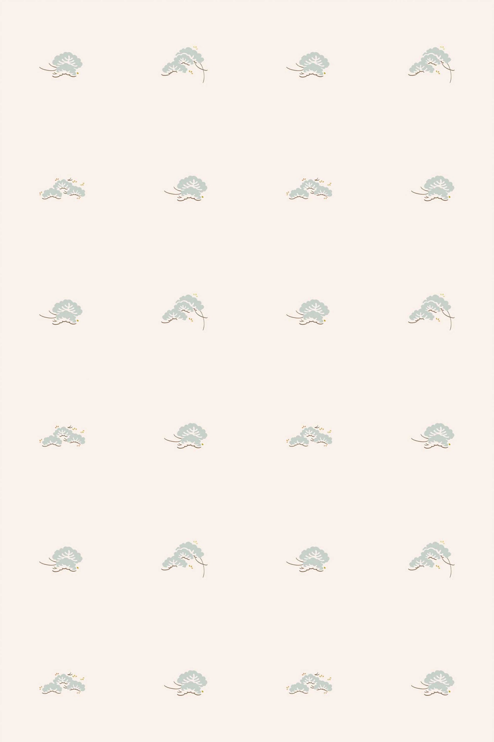 Fancy Walls self-adhesive wallpaper featuring beige Japandi abstract shapes in a calm minimal style