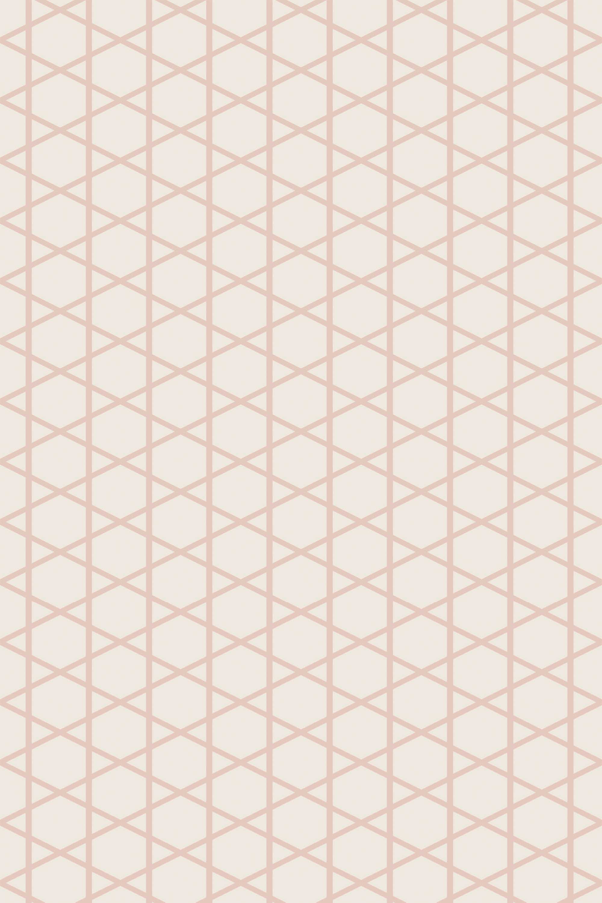 Fancy Walls self-adhesive wallpaper featuring neutral beige Japanese geometric repeat in minimal style